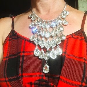 Large rhinestone necklace